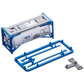 TOMIX 3169 N Gauge ISO 20ft Tank Container, Nissan, Pack of 2, Model Train Supplies