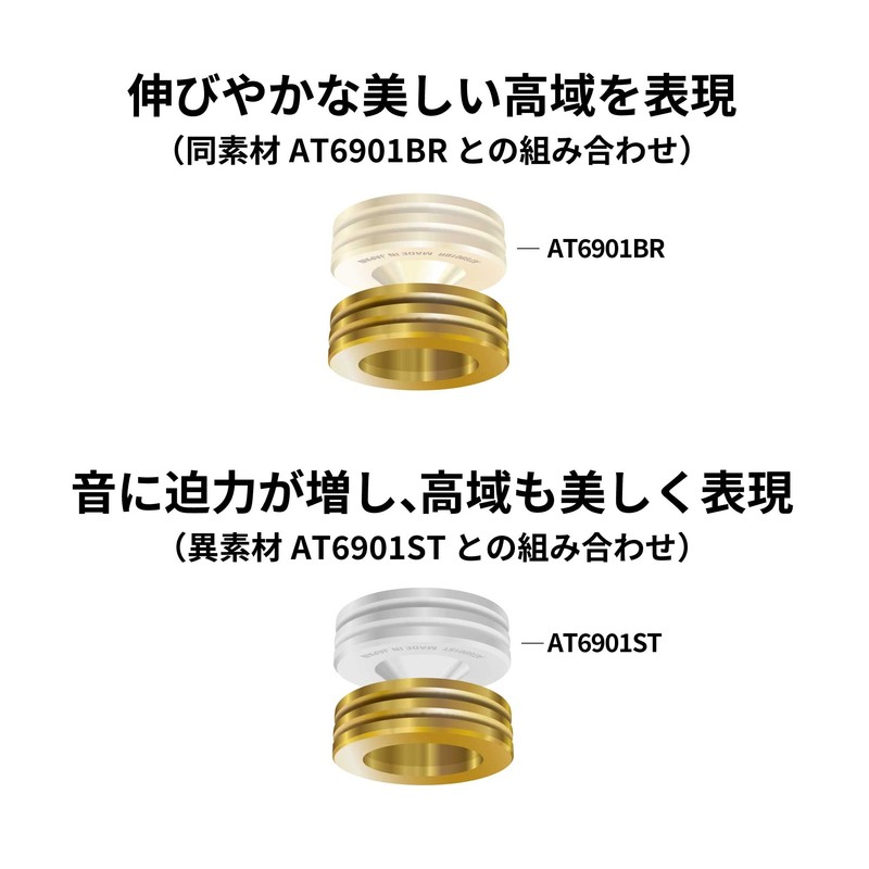 Audio-Technica AT6902BR Spike Base Insulator, 6-Pack Record Player