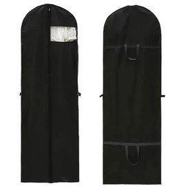 1 x Garment Bag Long 180 x 60 cm, Garment Cover Long, Garment Cover PEVA, Garment Bags for Wedding Dress, Garment Bag for Storage with Zip, Suit Bag, Dust Protection, for Dresses, Shirts, Coats