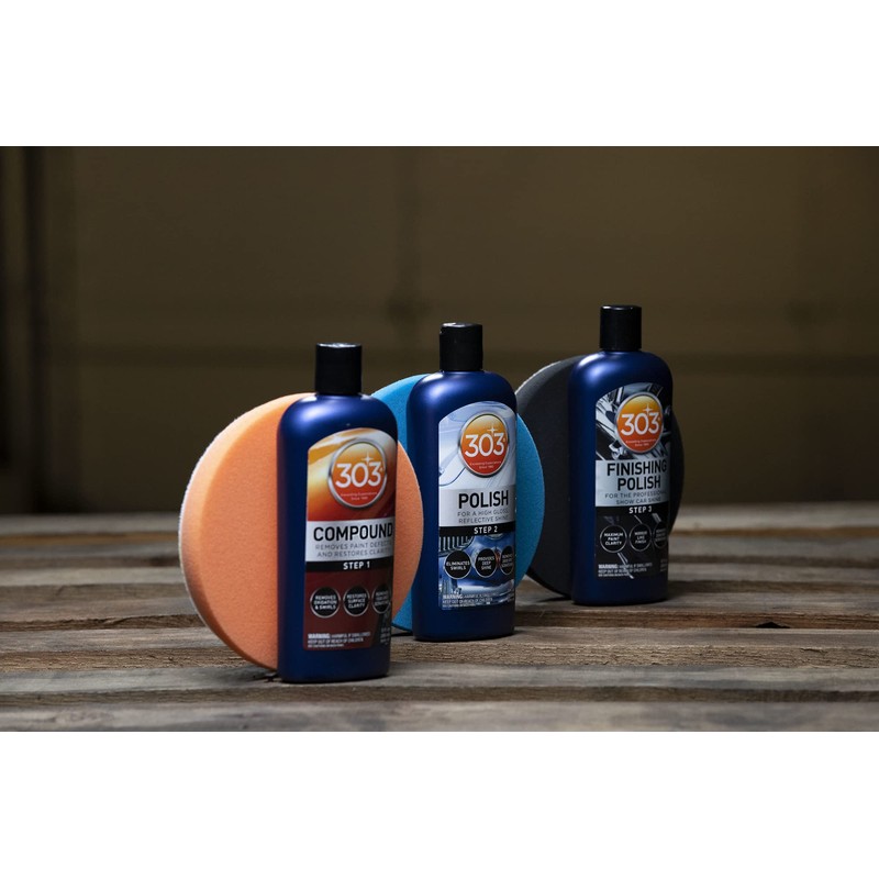 303 Polish - for High Gloss, Reflective Shine - Eliminates