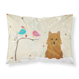 Caroline's Treasures BB2492PILLOWCASE Between Friends Norwich Terrier Fabric Standard Pillowcase Lightweight Super Soft Easy Care Decorative Artwork Pillowcase, Standard