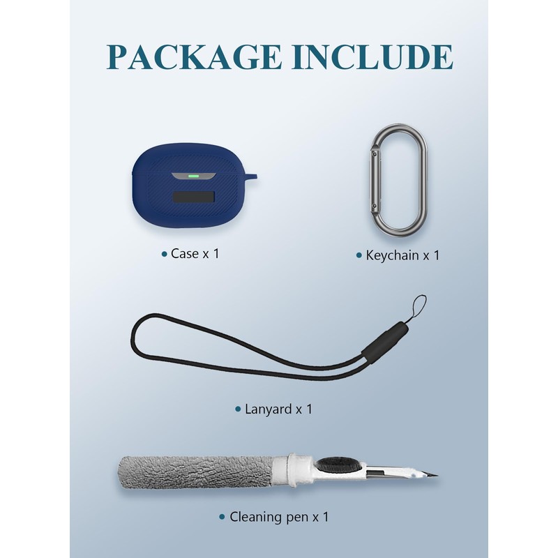 for Raycon Everyday Earbuds (2024 Edition) Case,WUNIAK Soft Silicone Protective
