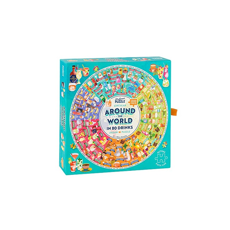 Around The World in 80 Drinks 1000pc Jigsaw Puzzle