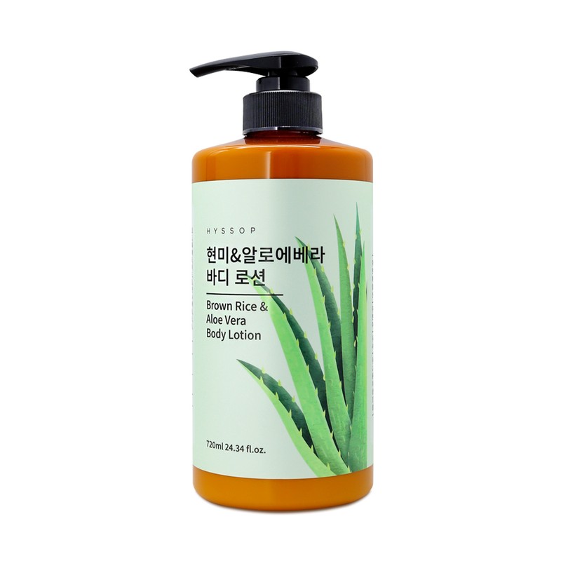 Hyssop Brown Rice & Aloe Vera Body Lotion 720ml Mild