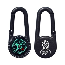 Azeeda 'Woman Doctor' Compass Keyring (KC00034333)