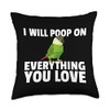 Green Cheek Conure Throw Pillow