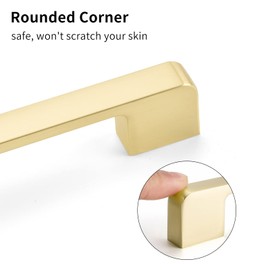 Haliwu 10 Pack Brushed Gold Cabinet Pulls, Gold Cabinet Handles, Brass Cabinet Pulls Gold Drawer Pulls Dresser Pulls, Gold Kitchen Cabinet Handles 5 inch Zinc Alloy Kitchen Hardware