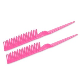 SIMPOR Peine de pelo de 3 filas para desenredar natural, cepillo de peinado del cabello, cerdas de nailon, peine de cola de rata, para mujeres y hombr