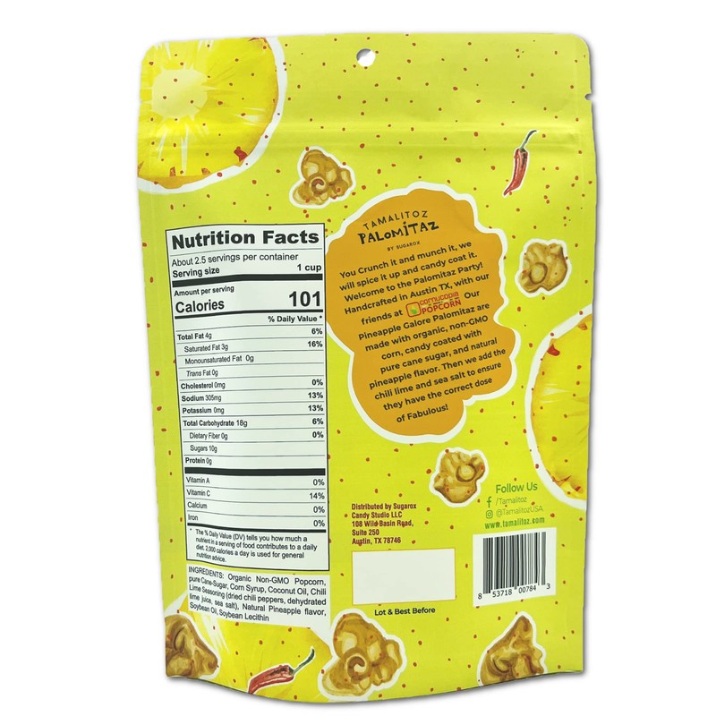 Tamalitoz by Sugarox Popcorn - PALOMITAZ Fiesta Pack 4 Pouches,