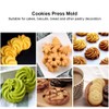 QANYEGN Cookie Press Machine, Aluminum Cookie Press Machine, DIY Cookie