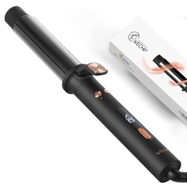 Rotating Curling Iron, Automatic Hair Curler, Curling Iron, Curling Wand, 1 1/4 Inch Ionic Rotating Hair Curler for Waves with Extra Long（5.5 inch） Tourmaline Ceramic Barrel (1.25 inch) (1.25")