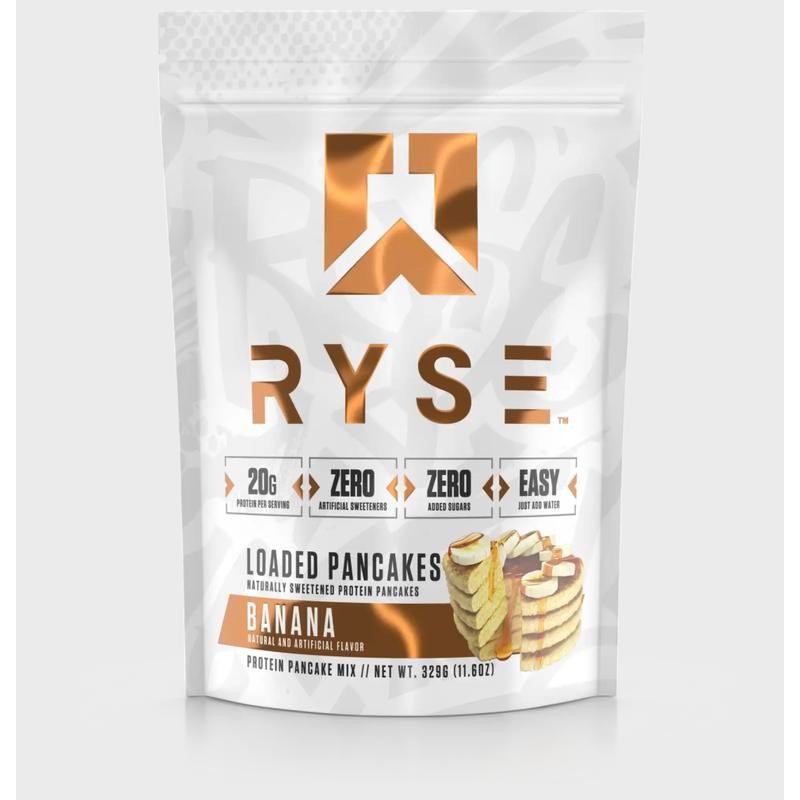 Ryse Supplements Loaded Pancakes - Protein Pancakes - Flavor: Banana