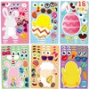 18 Sheets Easter Stickers for Kids Easter Crafts Make a