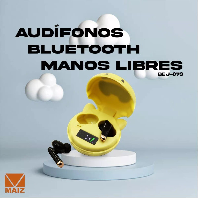 Maíz Audifonos Bluetooth Animalitos Manos Libres Bej-073