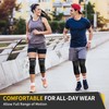 CAMBIVO Knee Support Men/Women 2 Pack, Knee Brace Compression Knee