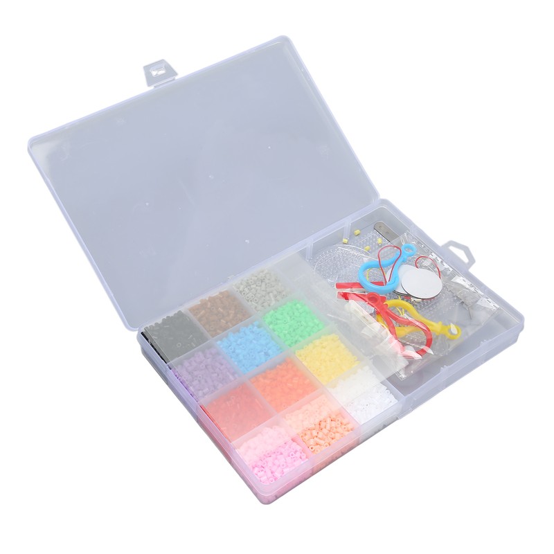 Kids Fuse Beads Kit 2.6mm 12 Colors Quadrate Heart Hexagonal