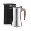 Sivaphe4 cups Stainless Steel Stovetop Espresso Coffee Maker | Induction