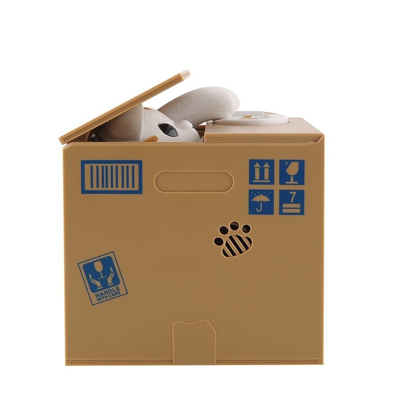 XLKJ Cat Money Box, Electronic Piggy Bank, Gift for Children
