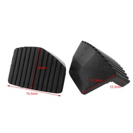 Car Pedal Rubber Cover, 1 Pair Clutch and Brake Pedal Pads, Clutch Rubber Brake Pedal Car Brake Clutch Pedal Pad for 1007 207 208 301 C3 C4 C5 C6 C8