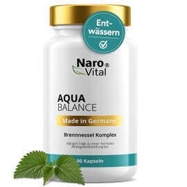 Drainage Tablets - Nettle Capsules Against Water Retention in the Legs - Diuretics without Chemical Drainage Capsules - 9-fold Complex - 90 Capsules