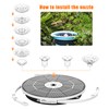 AISITIN 3.5W Solar Fountain with Lights & 1500mAh Battery Backup