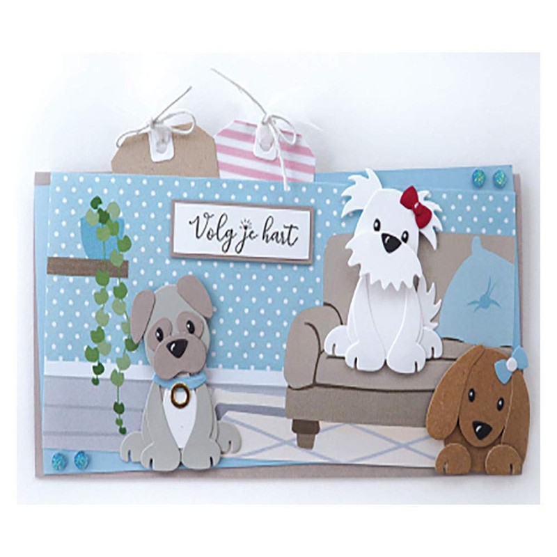 Marianne Design Cutting Die, Metal, Pink, Medium