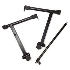BUZHI Electronic Piano Stand Riser Universal X-Style Adjustable Keyboard Stand Musical Instrument Accessory