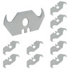BokWin 10 Pack Hook Blades - Carbon Steel Hook Razor