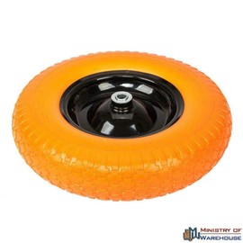 Ministry of Warehouse Tire Flat Free 16 Inch Wheelbarrow Formed Ribbed Tread Cart