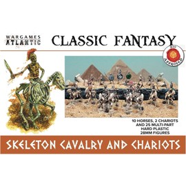 Wargames Atlantic: Classic Fantasy - Skeleton Cavalry and Chariots (from 168 Years, Medieval, Classic, Fantasy, Tabletop Fantasy Wargame, Game)