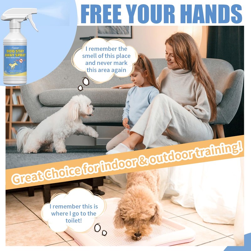 LARICEO Potty Training Spray for Dogs with Clicker, 16 Fl