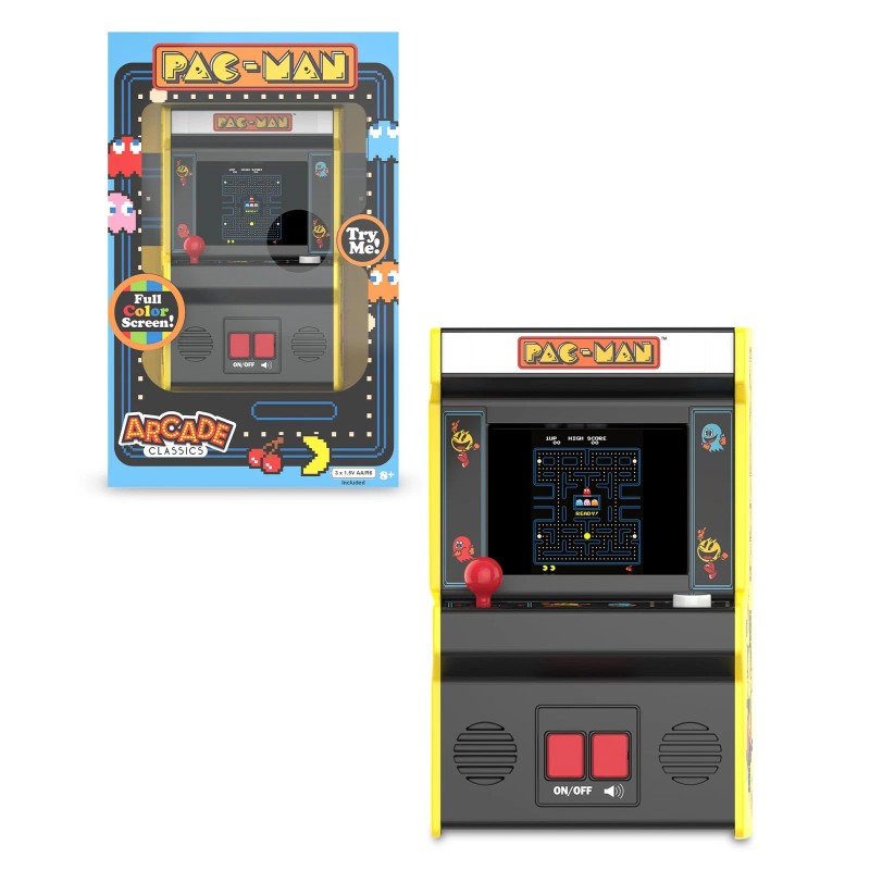 Arcade Classics Pac Man Retro Electronic Game with Full Color