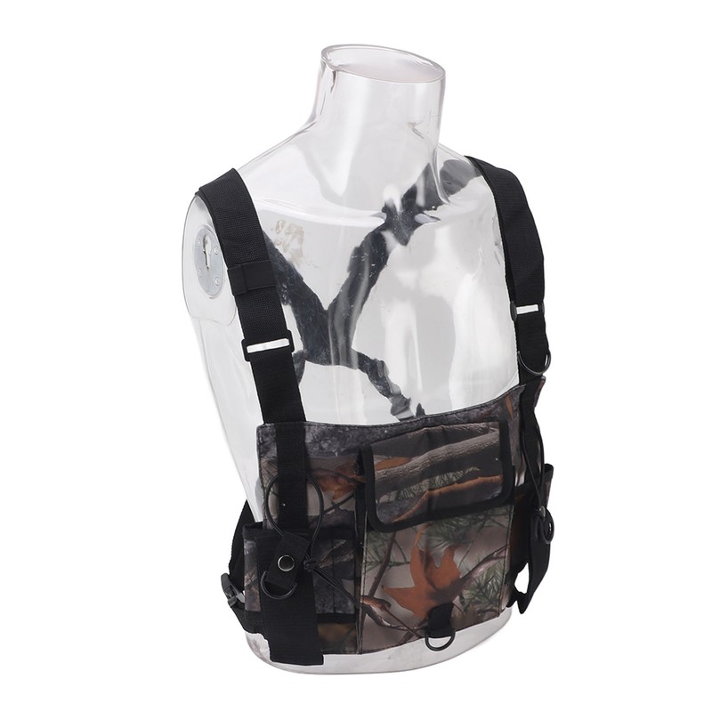 Radio Chest Harness Chest Front Pack Pouch Vest Rig Radio