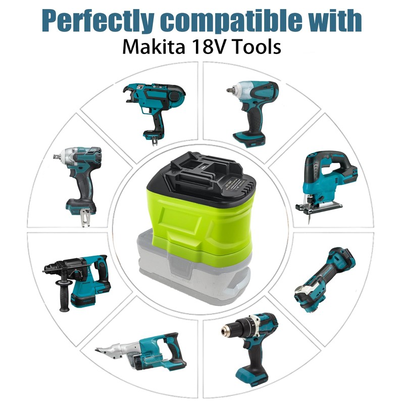 ZDTZ Battery Adapter for Ryobi 18V to for Makita BL18