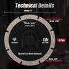 Vearter Diamond Oscillating Tool Blade 4PCS, 4" Circular Oscillating Saw