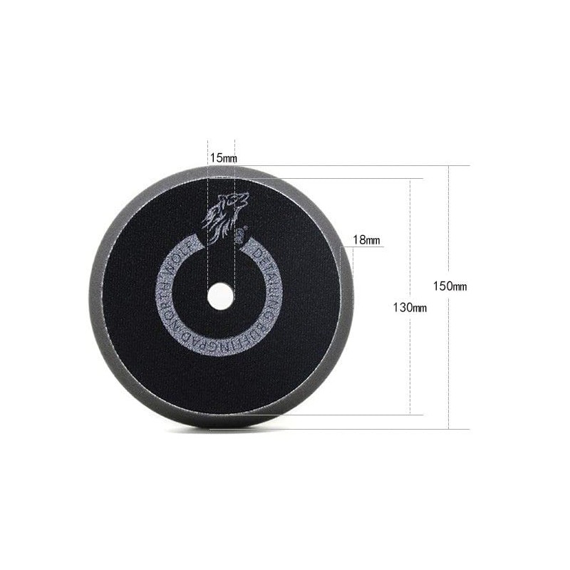 AnViele North Wolf Tapered Urethane Polishing Pads (2 Black)