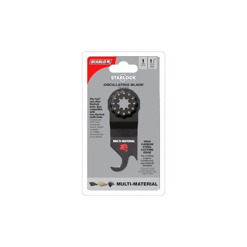 Diablo Starlock High Carbon Steel Oscillating Hook Knife Blade for