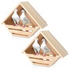 DoubleFill 2 Pcs Cedar Dove Nesting Box Dove House Nest