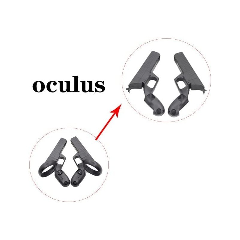 (1 Pair) Ermorgen VR Controller Gun Case Compatible for Oculus