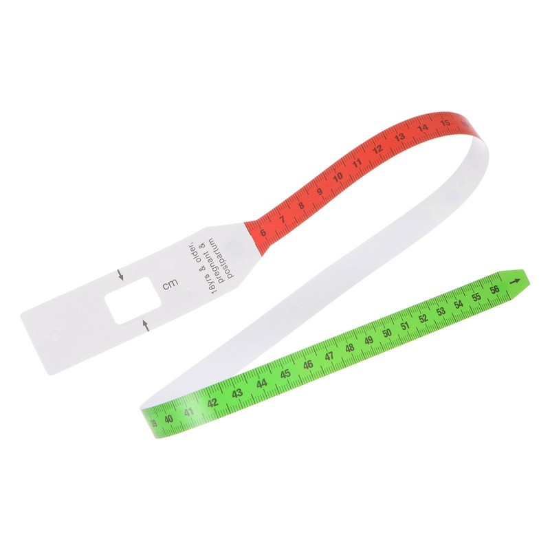 sourcing map Head Circumference Tape 56cm Plastic Measuring Rule Measure