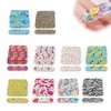 DIYCUT Pack of 100 Disposable Nail Files Set, Mini Natural