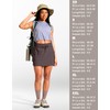SANTINY 14" Cargo Skorts for Women with 4 Pockets Drawstring