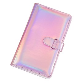CENPEK 96 Pockets 3 Inch Foil Wallet PU Leather Photo Album Compatible with Fujlfilm Instax Mini Instant Film (Rainbow)