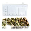 BITUXX® 150-Piece Rivet Nut Set Flat Head Rivets Thread Rivets