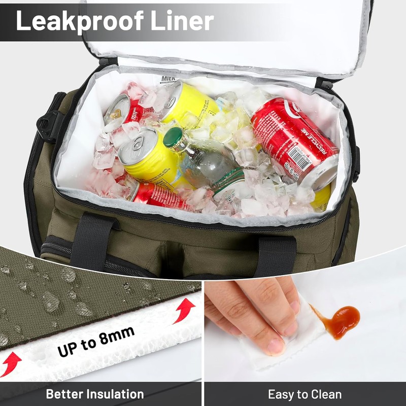 MIER Lunch Box for Men Heavy Duty Insulated Lunch Bag