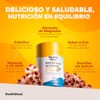 Glicinato de Magnesio Puro 60 Gomitas para Adultos Sin Azúcar