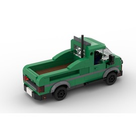 Steinchenshop Clamping Block Auto City Green Pick-Up Compatible with Building Blocks from the Market Leader in Denmark (ST-77002)
