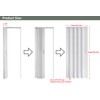 DIYHD 36x80in White Accordion Folding Closet Door, Include Door and
