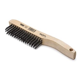 Lincoln Electric K3185-1 Carbon Steel Wire Brush, 4 x 16 Bristle Rows, 9.4" Length, Shoe Handle