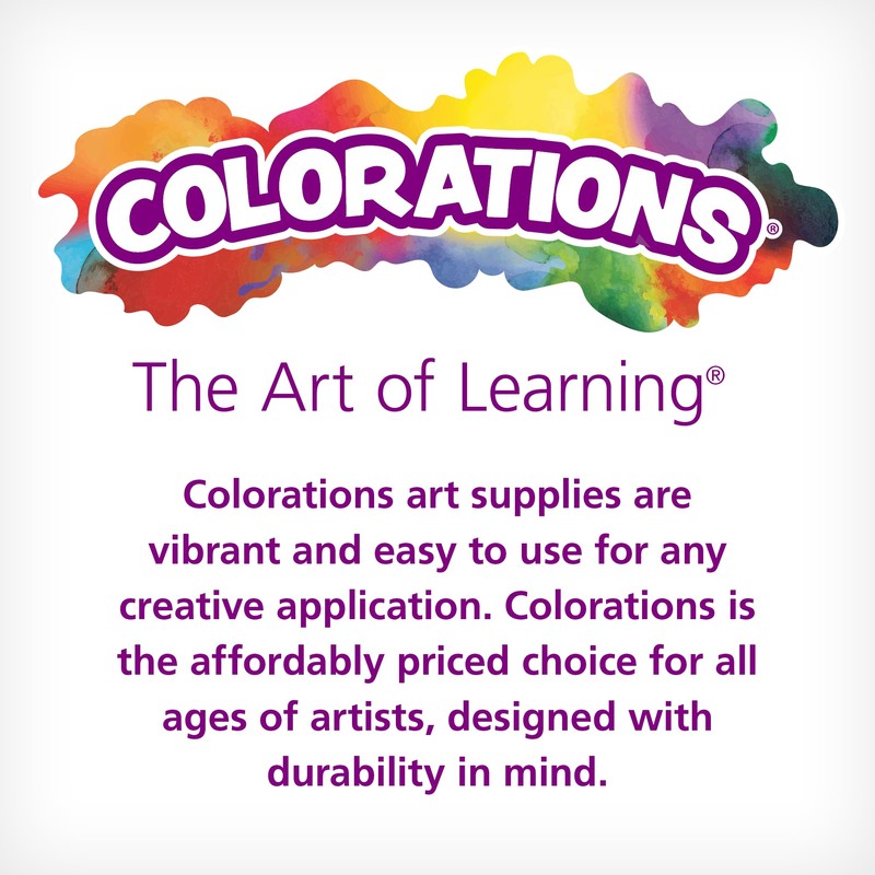 Colorations 1000CS Regular Colored Wood Craft Sticks Popsicle Sticks, 1000